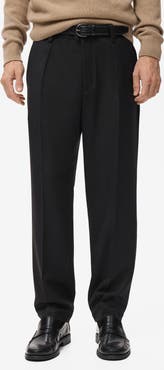 MANGO Regular Fit Pleated Pants