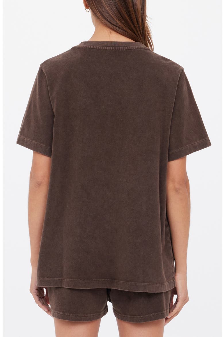 Soho Eva Crewneck T-shirt, Alternate, color, BROWN