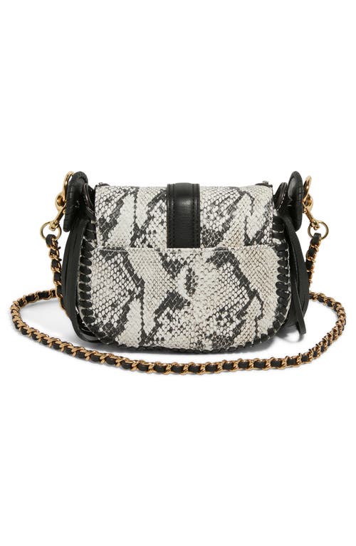 Aimee Mini Willow Leather Crossbody Bag In Black