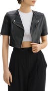 LAMARQUE Kirsi | Cropped Biker Jacket