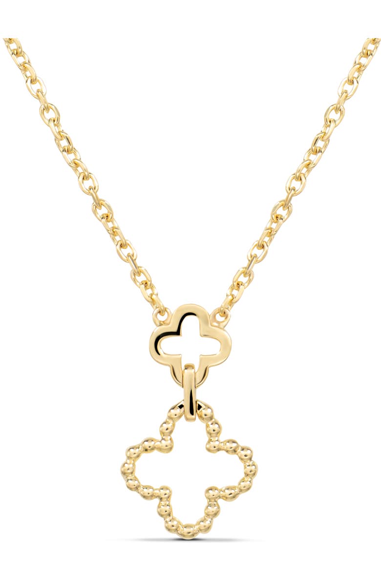 DEVATA Clover Chain Necklace in 14K Gold, 19mm, Main, color, Yellow Gold