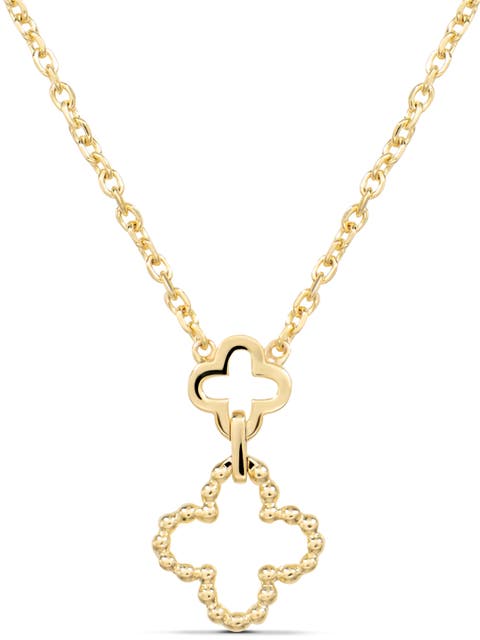 Clover Chain Necklace in 14K Gold, 19mm