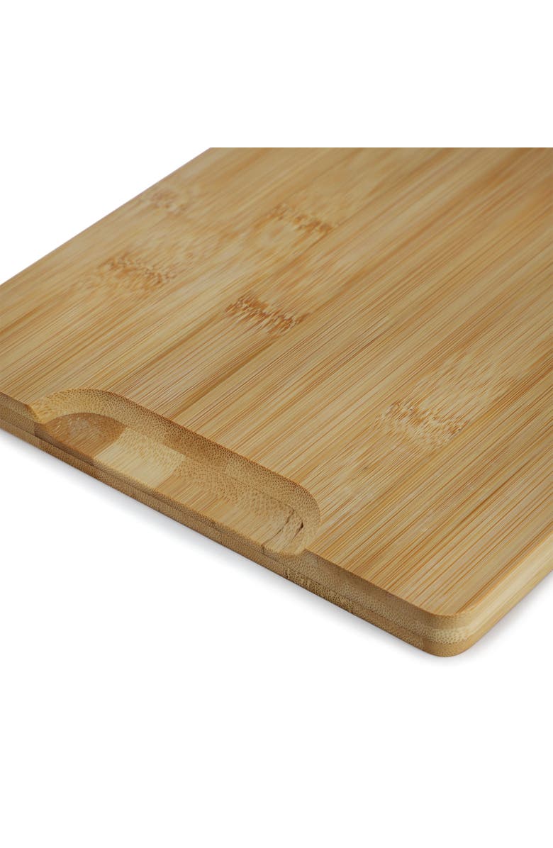 Megachef 3 Piece 9 Inch, 12 Inch, and 15 Inch Wood Cutting Board Set with Juice Grooves, Alternate, color, Bamboo