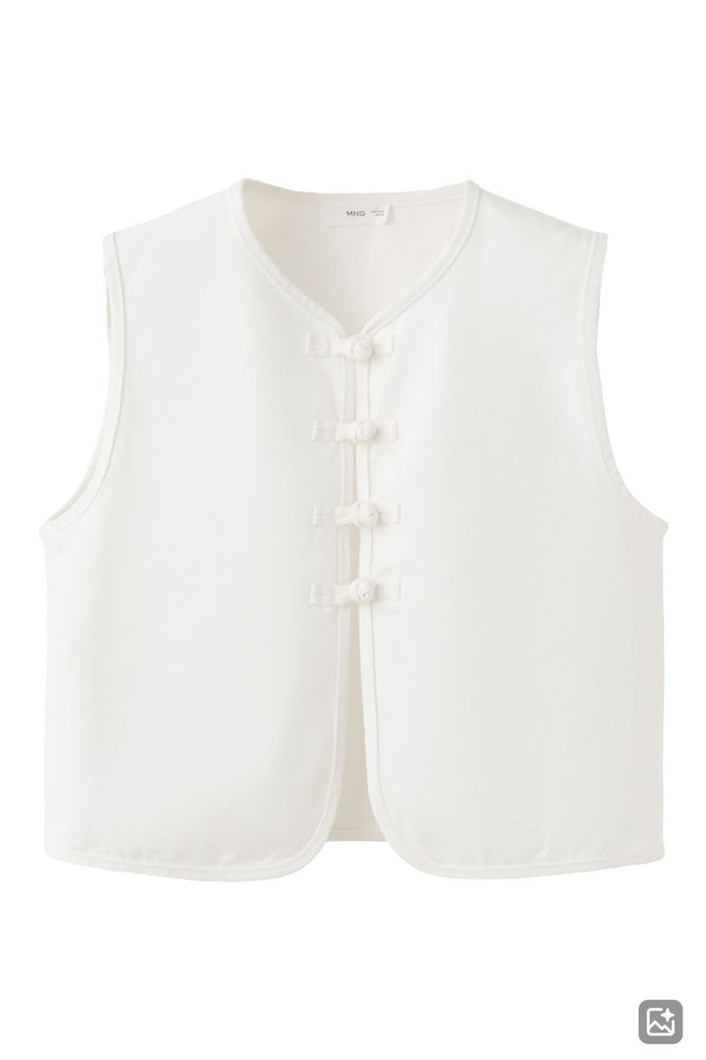 Denim Vest, Alternate, color, OFF WHITE