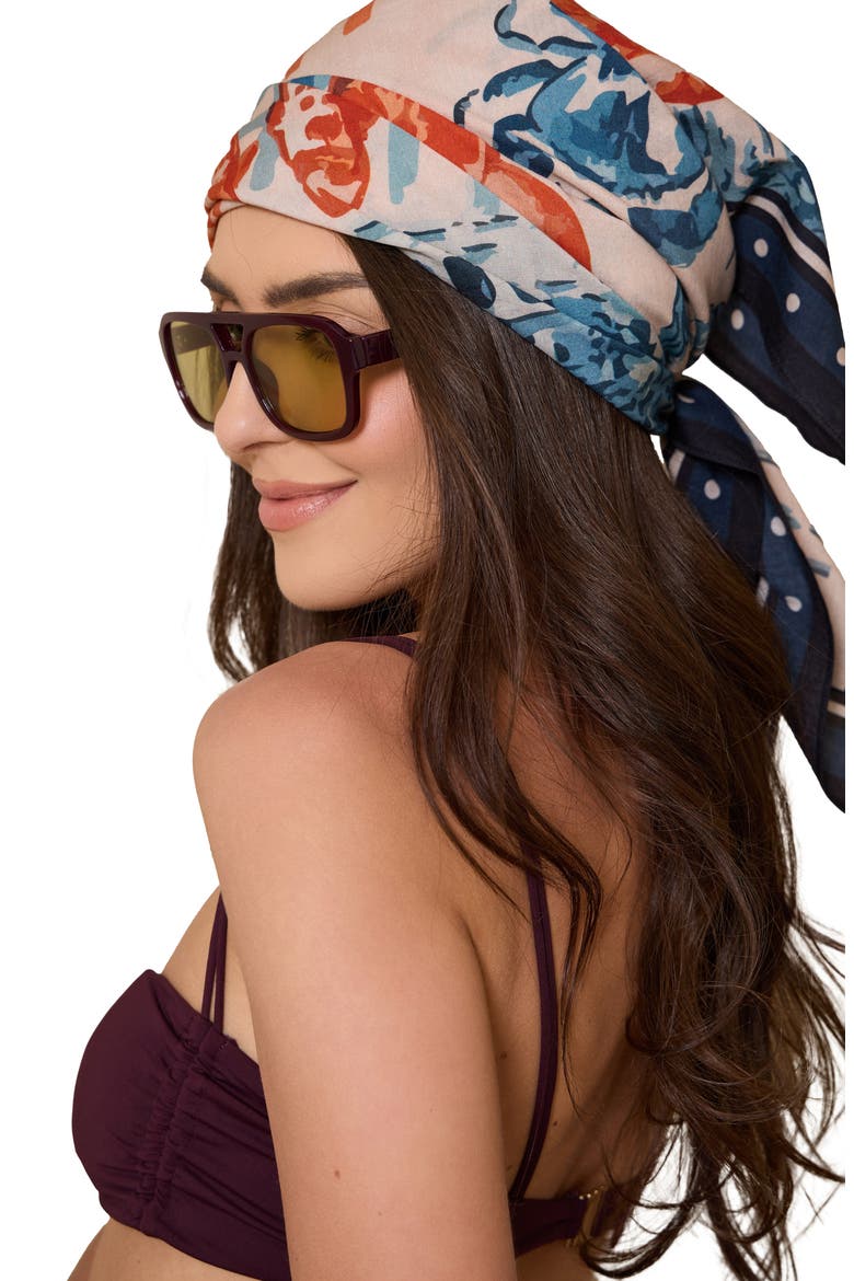 Porto Oversized Bandana, Alternate, color, NAVY