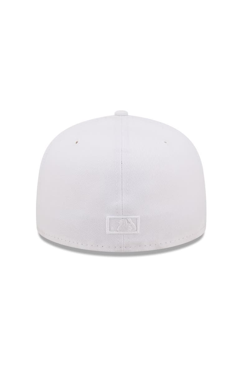 New Era Men's New Era Miami Marlins White on White 59FIFTY Fitted Hat, Alternate, color,