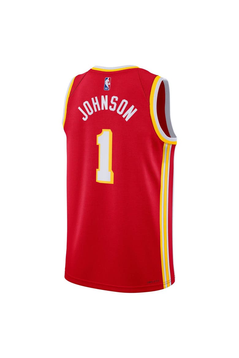 Unisex Nike Jalen Johnson Red Atlanta Hawks Swingman Jersey - Icon Edition, Alternate, color, Red