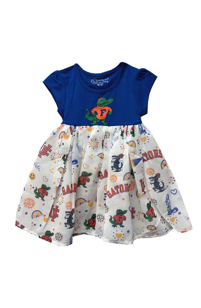 Wes & Willy Toddler Wes & Willy  Royal Florida Gators Vault Princess Dress, Alternate, color, 