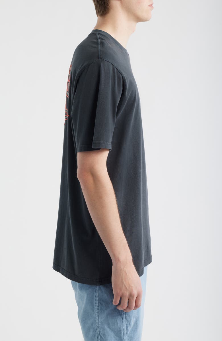 Rip Curl Liquid Trips Arch Cotton Graphic T-Shirt, Alternate, color, Washed Black