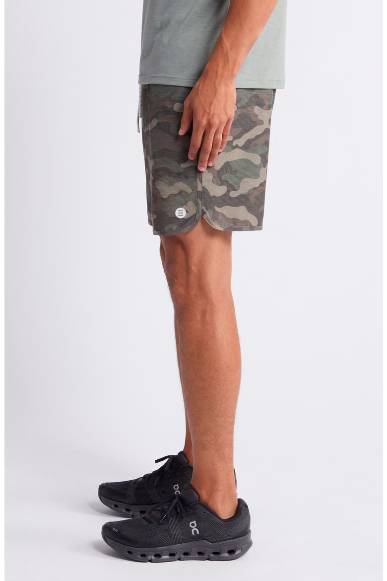 Reverb Water Resistant Hybrid Performance Shorts, Alternate, color, WOODLAND CAMO PRINT