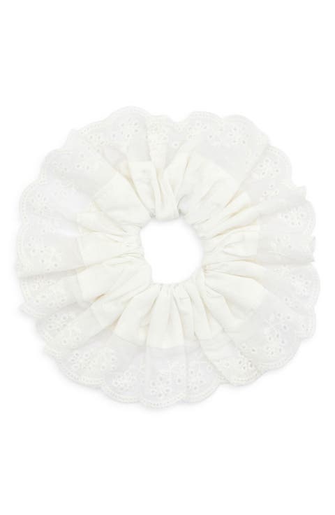 Oversize Eyelet Scrunchie