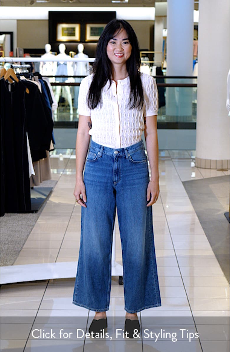 Featherweight Andi Ankle Wide Leg Jeans, sales video thumbnail