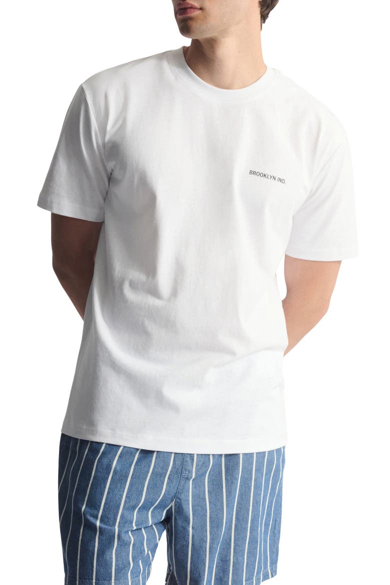 Logo Cotton Graphic T-Shirt, Main, color, WHITE