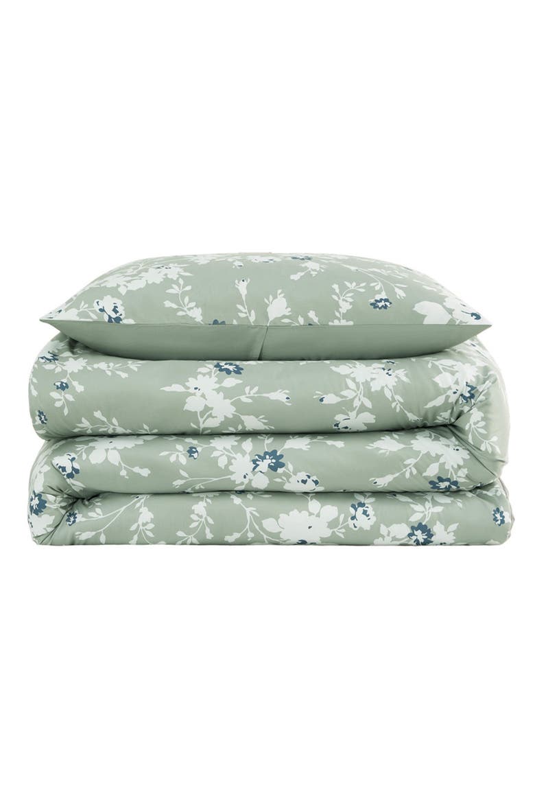 Fianna 3-Piece Floral Comforter Set, Main, color, SAGE GREEN FLORAL