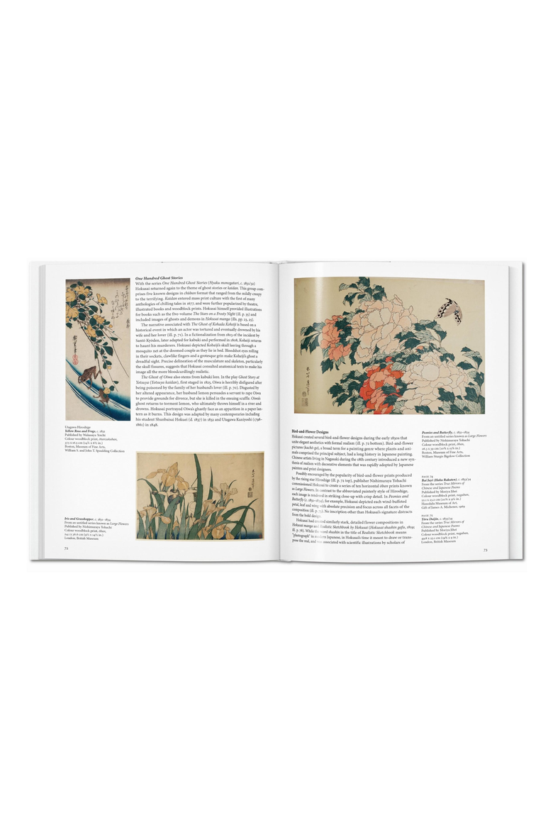 Hokusai Book, Alternate, color, White