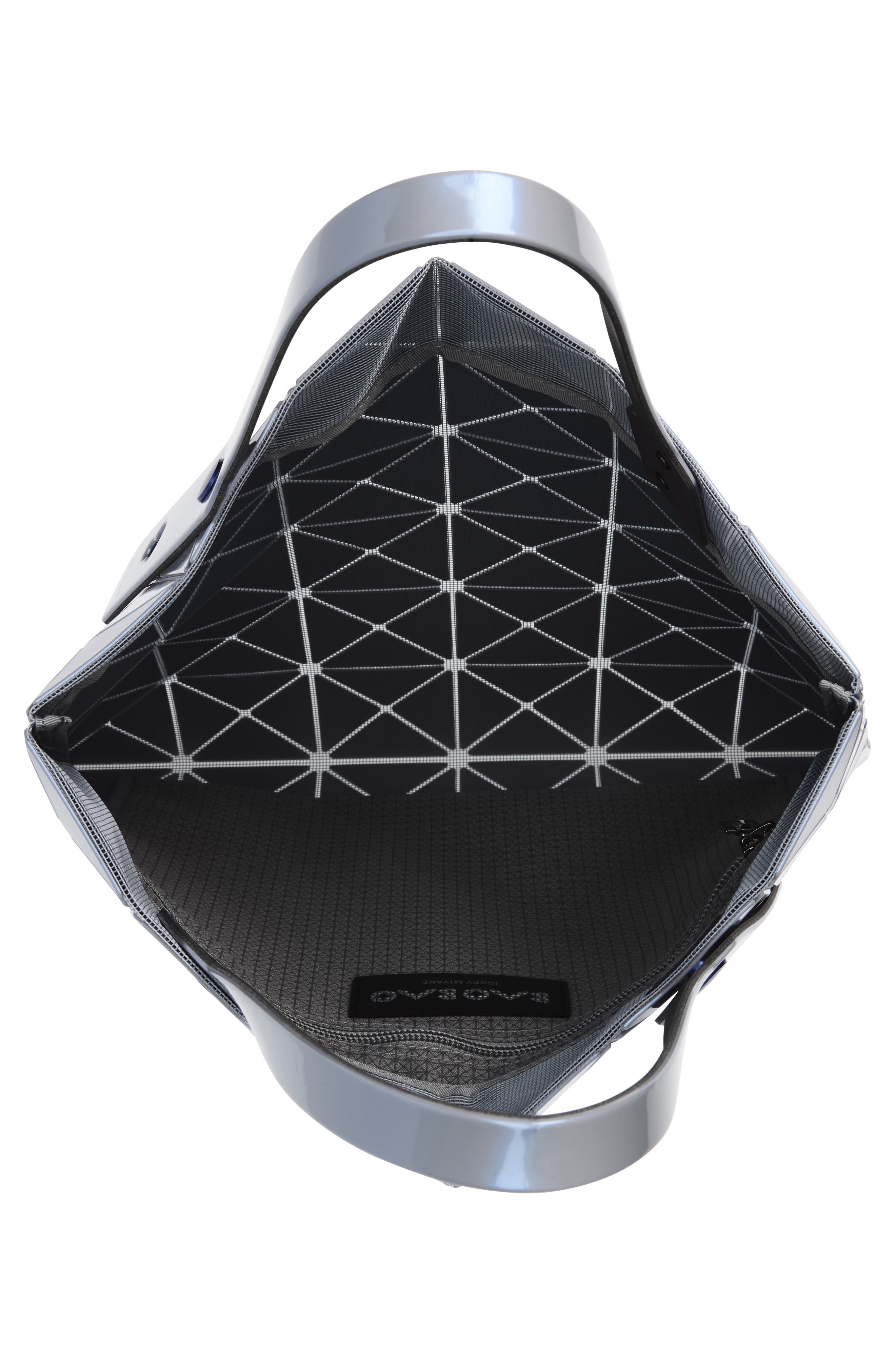 Lucent One-Tone PVC Tote, Alternate, color, BLUE GRAY