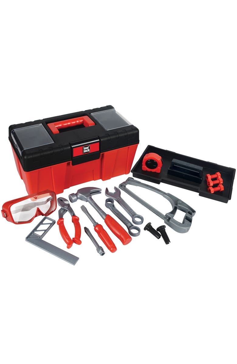 Red Box Toolbox Toy, Main, color, Red