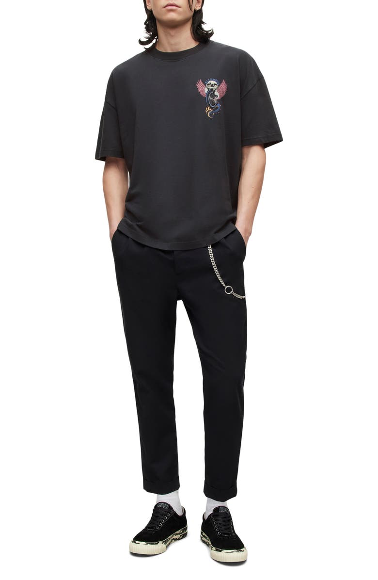 AllSaints Road Rash Graphic Tee, Alternate, color, 