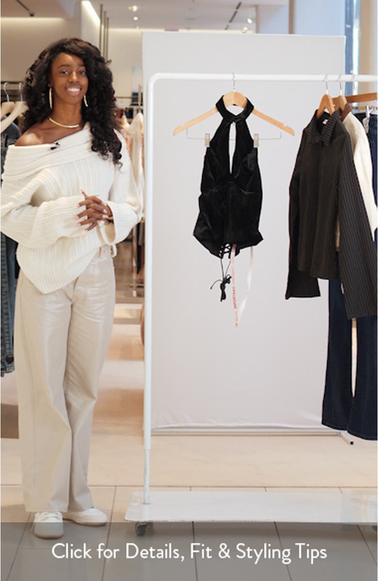 Zia Velvet Halter Top, sales video thumbnail