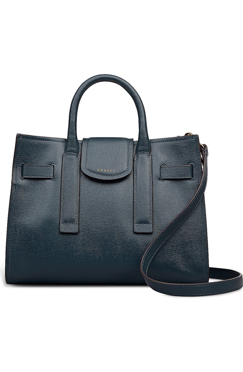 Radley St. Pancras Lane Saffiano Leather Tote Bag, Main, color, Teal