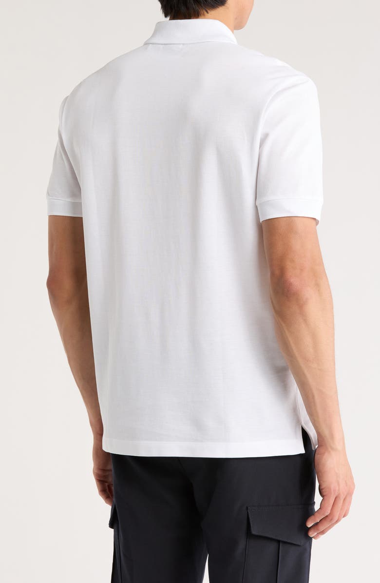BOSS Parlay Tipped Cotton Polo, Alternate, color, White