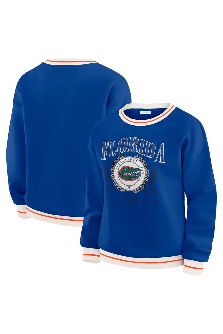 Women's WEAR by Erin Andrews Royal Florida Gators Seal Sweatshirt, Main, color, Royal