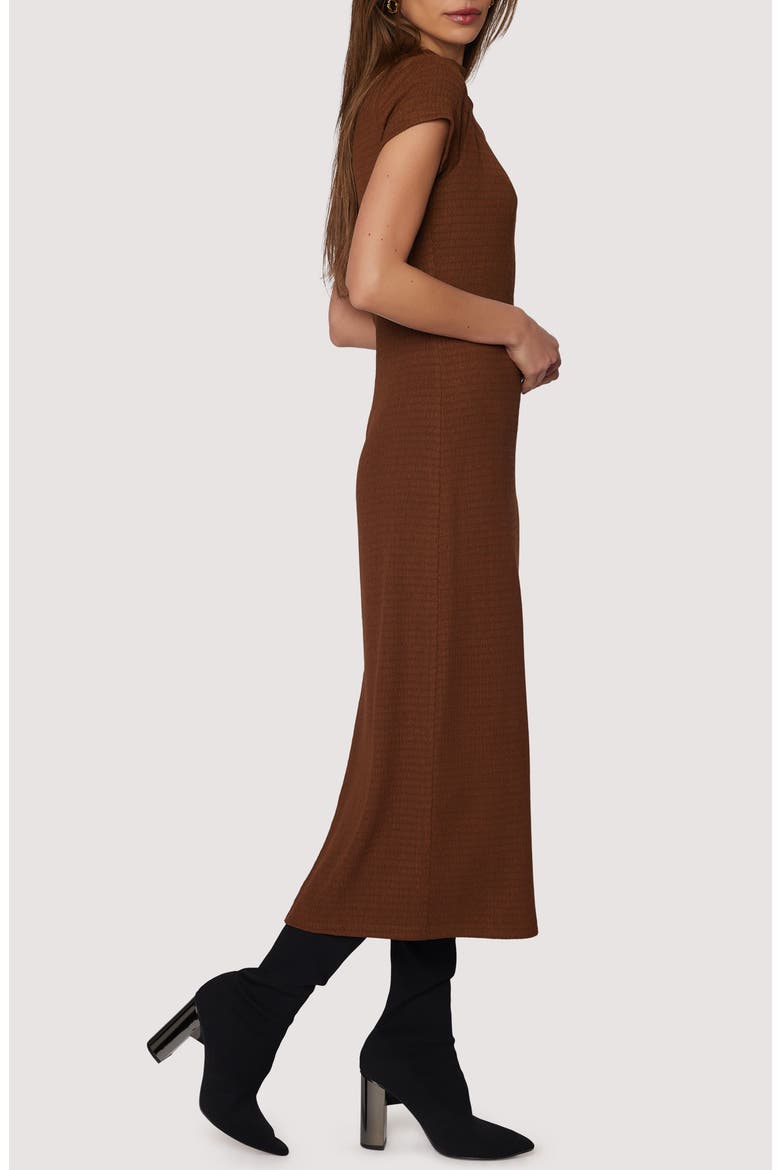 Eden's Serenade Midi Dress, Alternate, color, BROWN