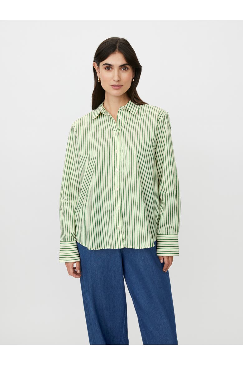MaIryelle Striped Shirt, Main, color, Mint Green