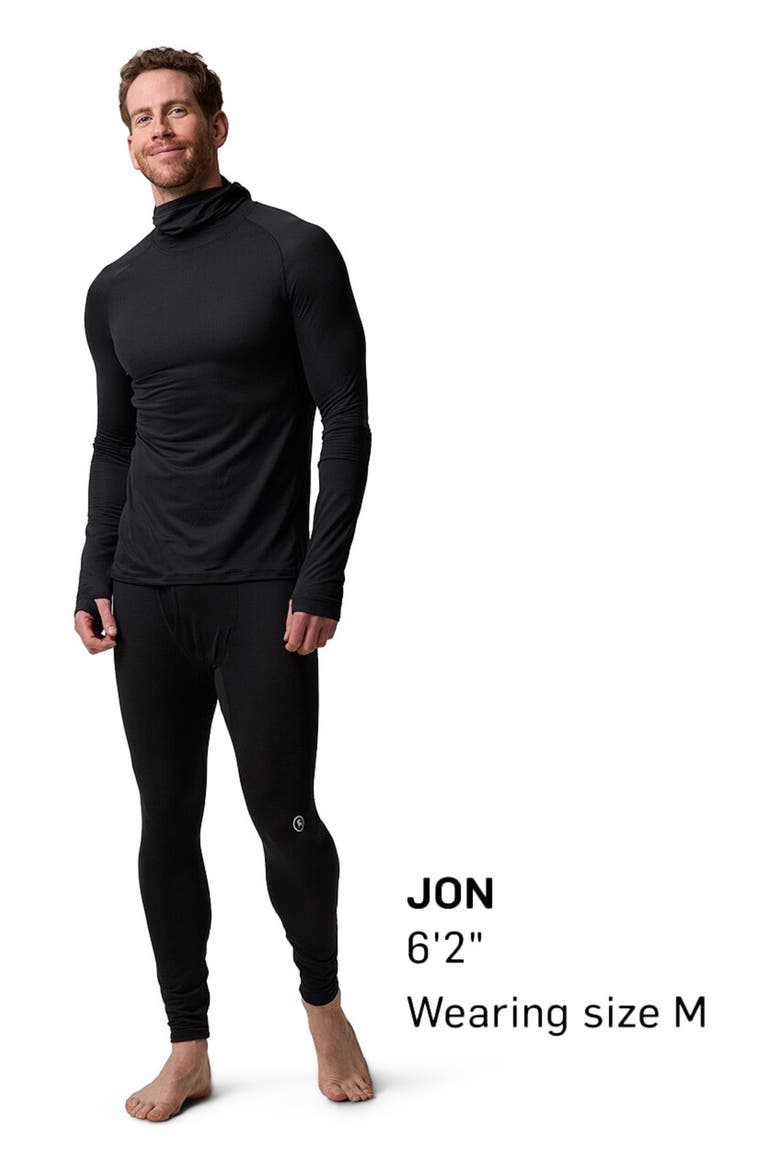 Pines Micrrid Ultra-Lt Baselayer Balaclava Top - Men's, Alternate, color, Black