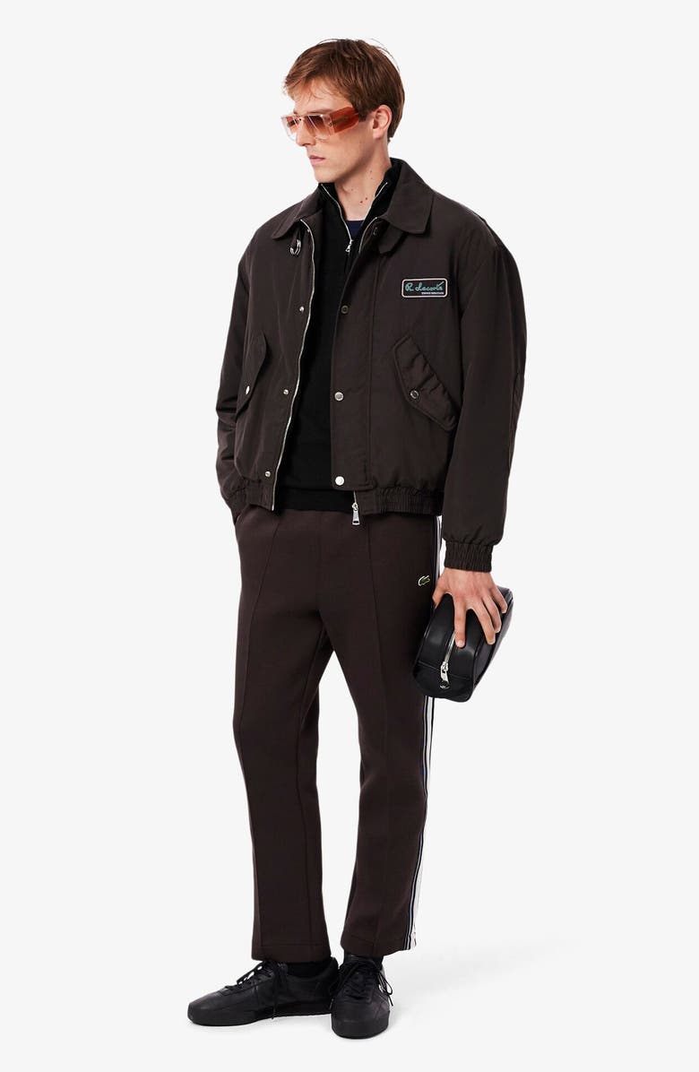 Lacoste Regular Fit Quarter Zip Sweater, Alternate, color, Noir