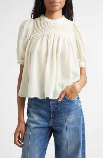 Karlyn Pintuck Wool Trapeze Top