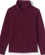 Lands' End School Uniform Kids Lightweight Fleece Quarter Zip Pullover