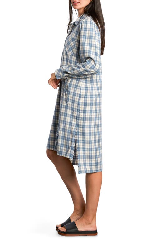 Billy T Plaid Long Sleeve Shirtdress In Multi
