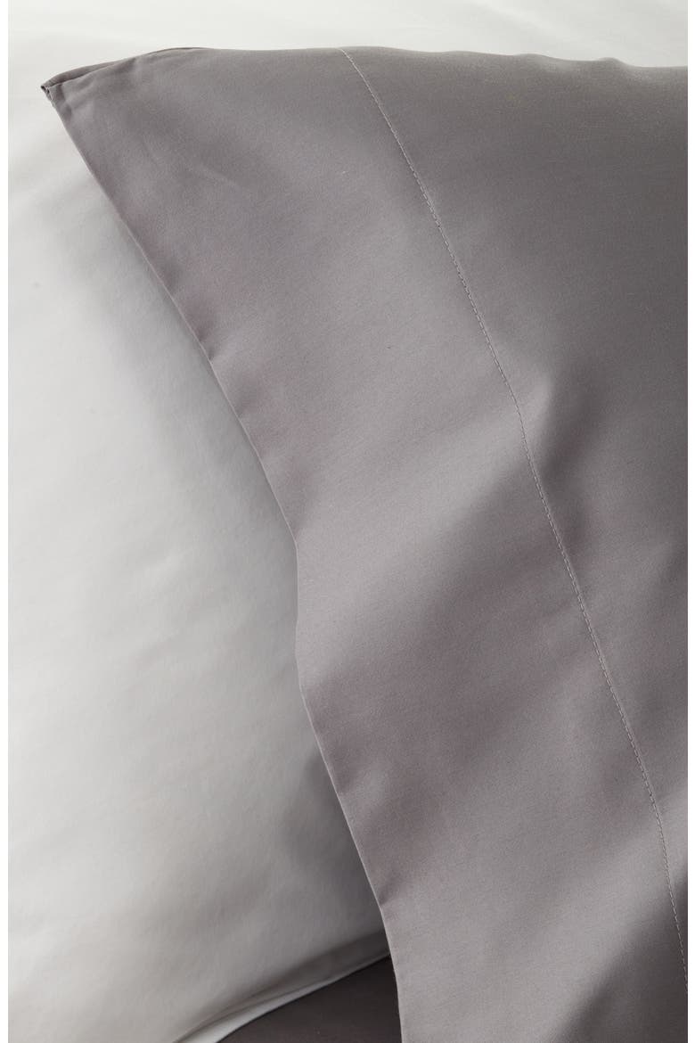 460 Thread Count Cotton Sateen Sheet Set, Alternate, color, GREY PEARL