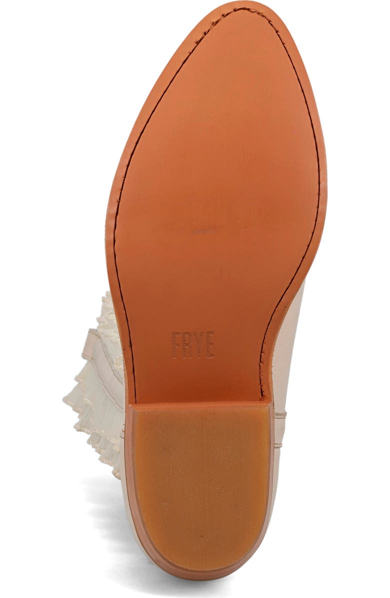 Frye Billy Ruffle Western Boot, Alternate, color, Ivory