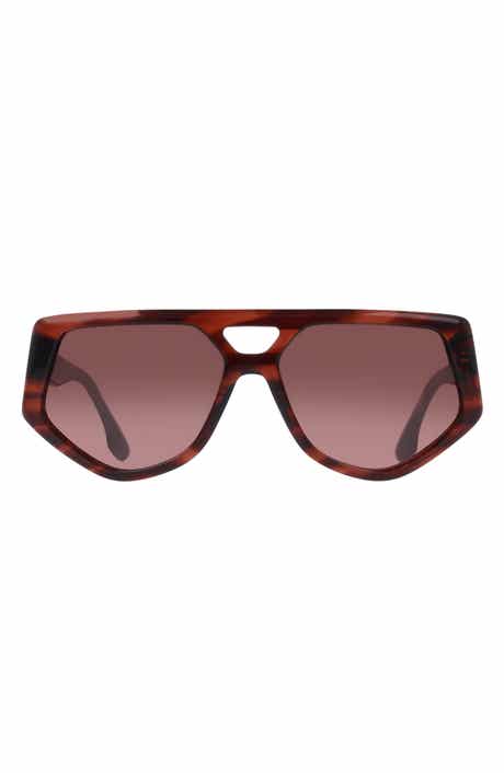 Victoria Beckham 58mm Modified Rectangle Sunglasses
