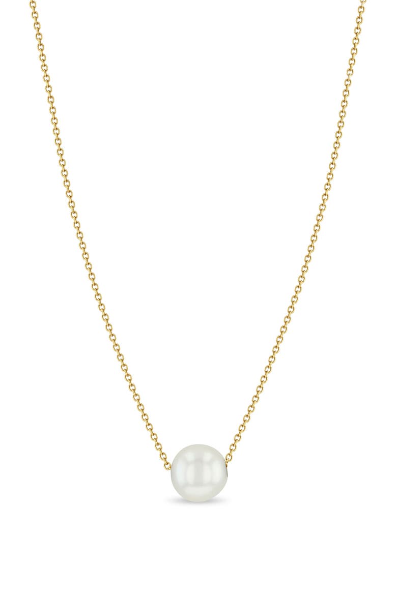 Cultured Pearl Choker Necklace, Main, color, 14K YELLOW GOLD
