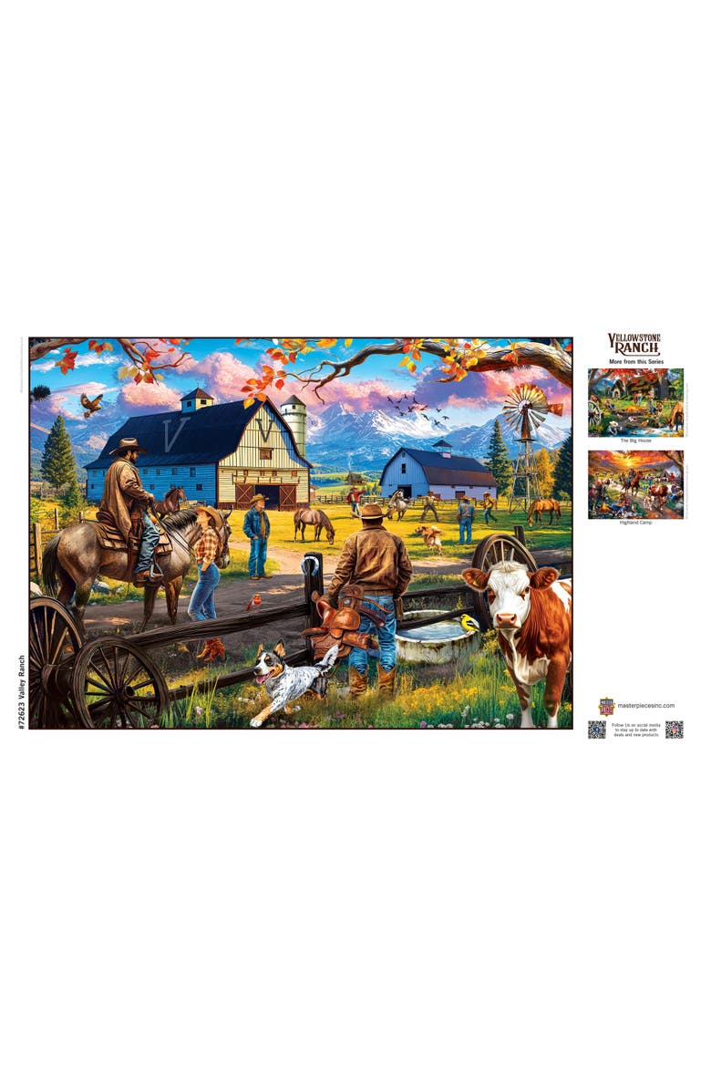 Valley Ranch 1000 Piece Jigsaw Puzzle, Alternate, color, Multicolor