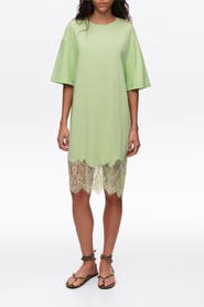 Bimba y Lola Short Lace T-Shirt Dress