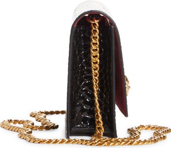 クラッチバッグ Alexander Mcqueen Mini Cross Bar Purse - Leather - Alexander McQueen Black Leather Mini Cross-bar Clutch