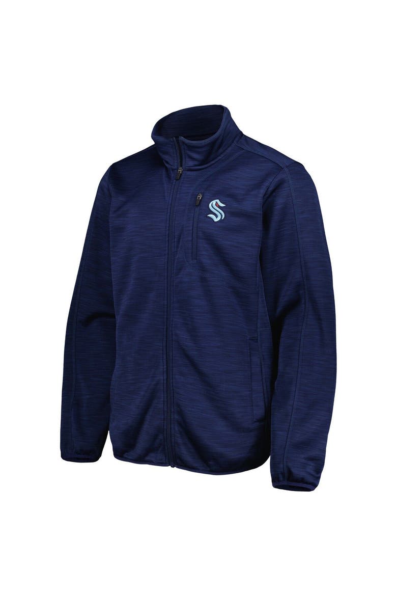 Men's G-III Sports by Carl Banks Deep Sea Blue Seattle Kraken Closer Transitional Full-Zip Jacket, Alternate, color, Navy