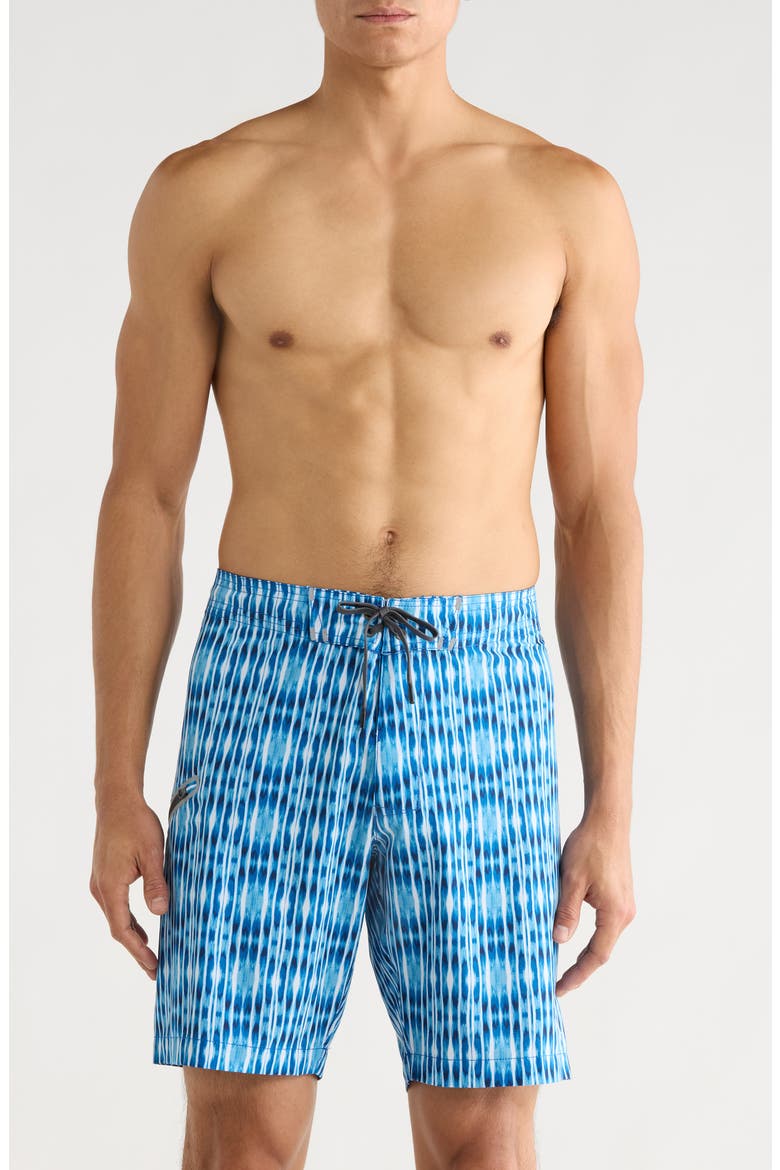 Molokai Shibori Breeze 8-Inch Swim Trunks, Main, color, VICTORIA BLUE