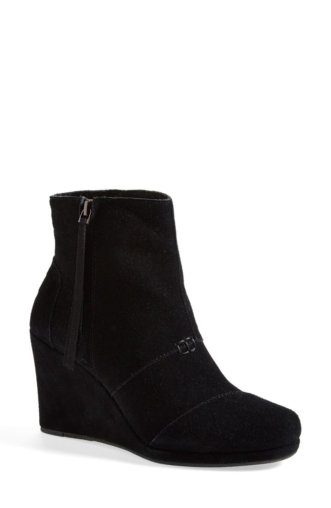 TOMS 'Desert' Wedge High Bootie, Main, color, 