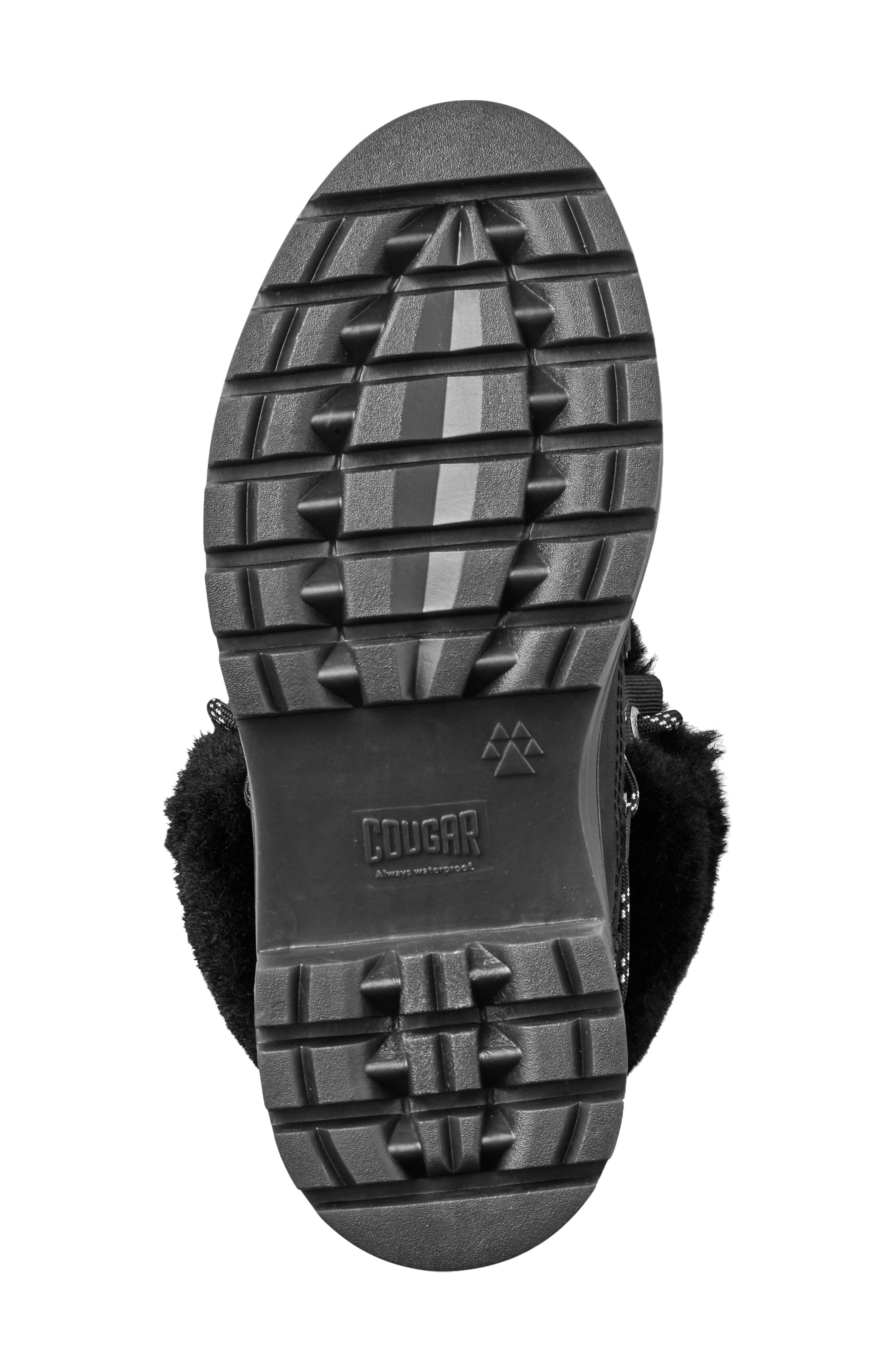 Cougar Marlow Faux Shearling Cuff Waterproof Boot, Alternate, color, 