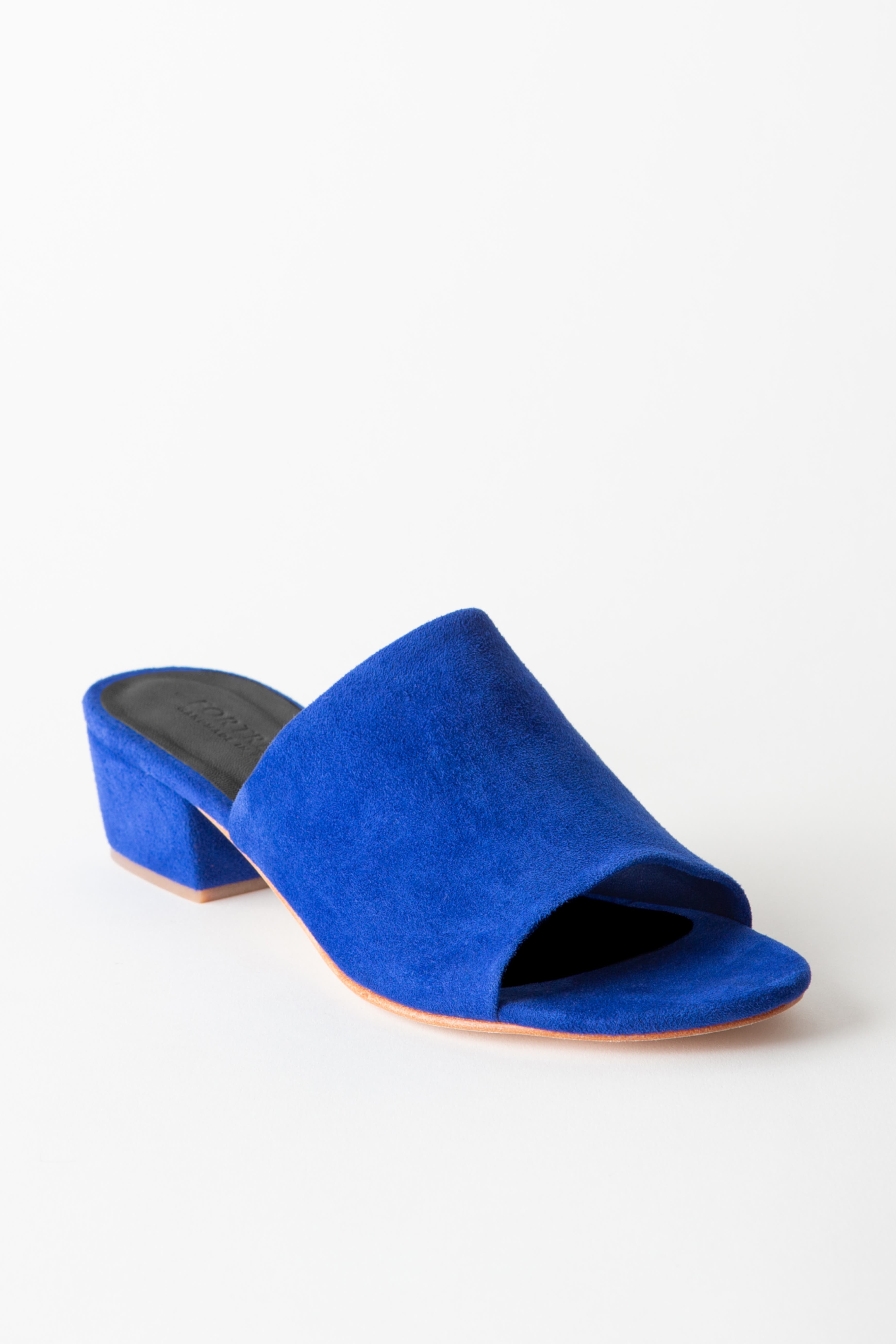 Fortress Rachel Block Heel Sandal, Main, color, Cobalt Suede
