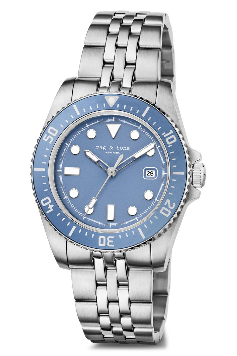 Rowan Bracelet Watch, 38mm, Alternate, color, SILVER