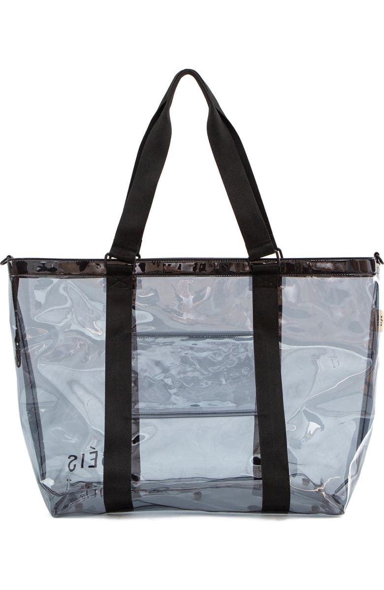 Béis Transparent Beach Tote, Main, color,