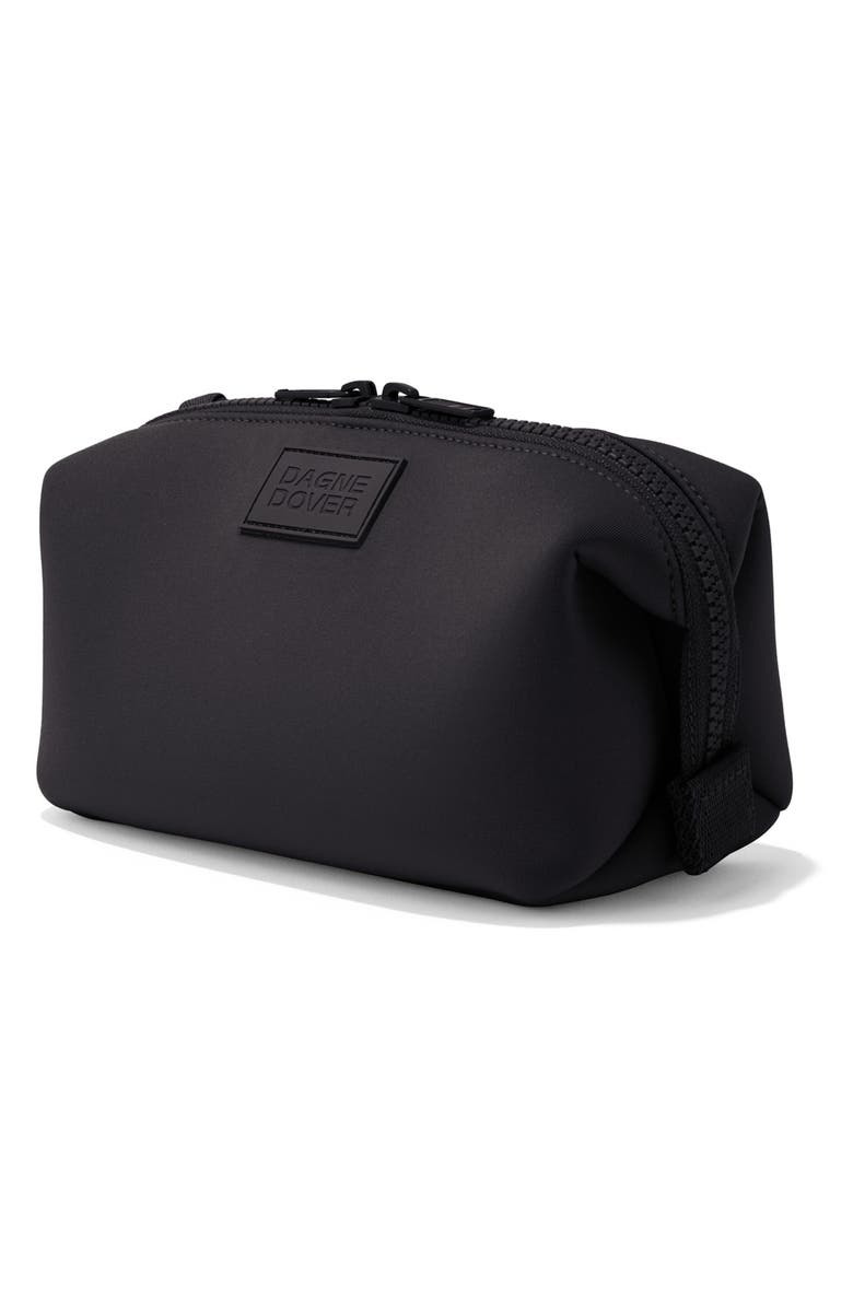 Dagne Dover Hunter Small Neoprene Toiletry Bag, Alternate, color, Onyx