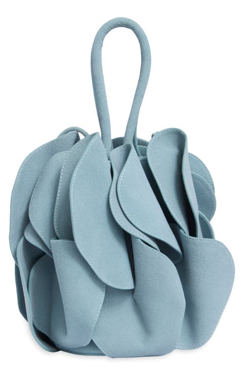Suede Flower Handbag