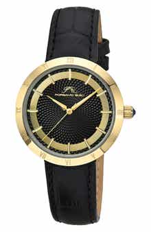 PORSAMO BLEU Monroe Leather Strap Watch